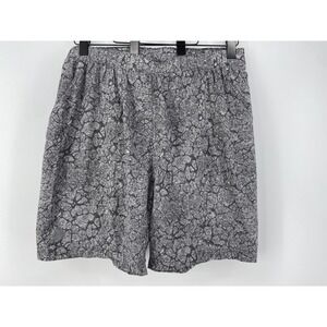 Stio Shorts Mens 2XL Gray Geometric Print Lined 8" Running Hiking Gym Athletic